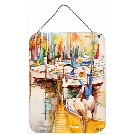 Carolines Treasures Sailboats And Pelicans Wall and Door Hanging Prints JMK1160DS1216